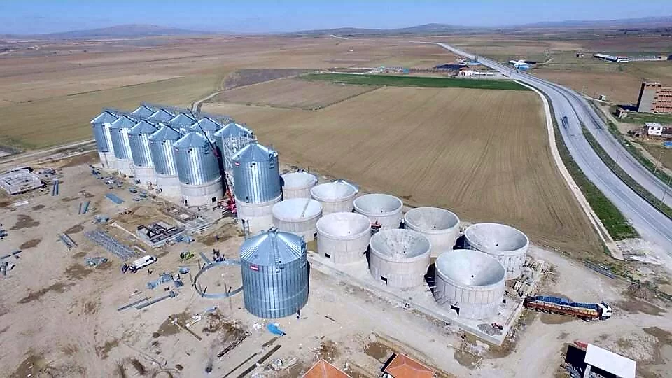 Türkiye de ilk Toprak Üstü Beton Konik Silo Boğazlıyan 40.000 ton